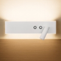 Aplique de pared orientable LED RESORT LED/10W/230V + LED/3W, blanco, versión derecha