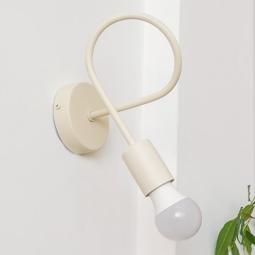 Aplique de pared OXFORD 1xE27/15W/230V color crema