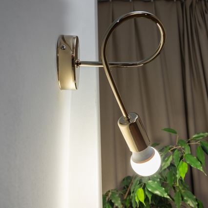 Aplique de pared OXFORD 1xE27/15W/230V dorado