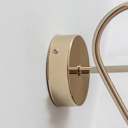 Aplique de pared OXFORD 1xE27/15W/230V dorado