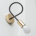 Aplique de pared OXFORD 1xE27/15W/230V dorado/negro