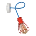 Aplique de pared OXFORD 1xE27/15W/230V rojo