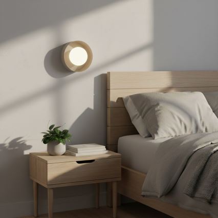 Aplique de pared OZZY 1xG9/8W/230V beige