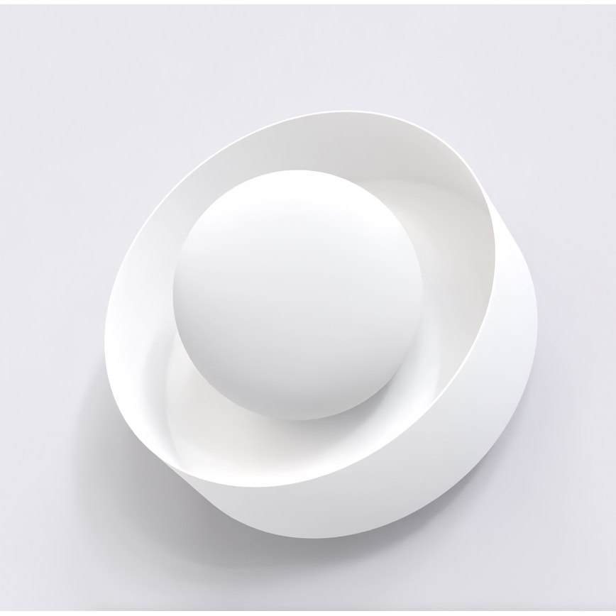 Aplique de pared OZZY 1xG9/8W/230V blanco