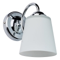 Aplique de pared PAFOS 1xE27/15W/230V cromo brillante