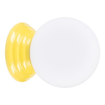 Aplique de pared para baño ZORI 1xG9/8W/230V IP44 amarillo