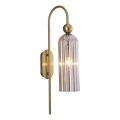 Aplique de pared PIEGA 1xE14/40W/230V latón/beige ahumado