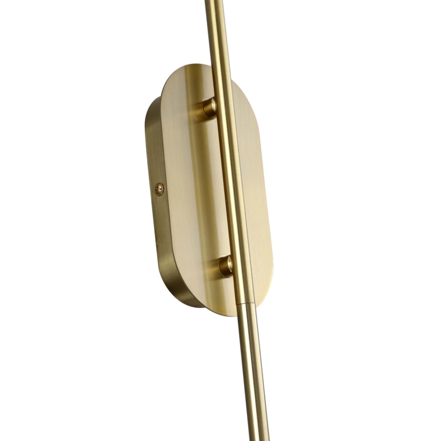 Aplique de pared PIEGA 1xE14/40W/230V latón/negro ahumado