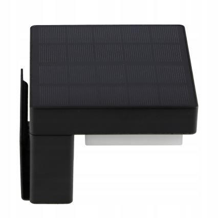 Aplique de pared solar LED con sensor LED/5W/3,7V 2000 mAh IP44 negro