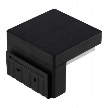 Aplique de pared solar LED con sensor LED/5W/3,7V 2000 mAh IP44 negro