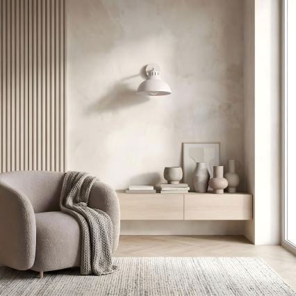 Aplique de pared SVEN 1xE27/15W/230V color crema