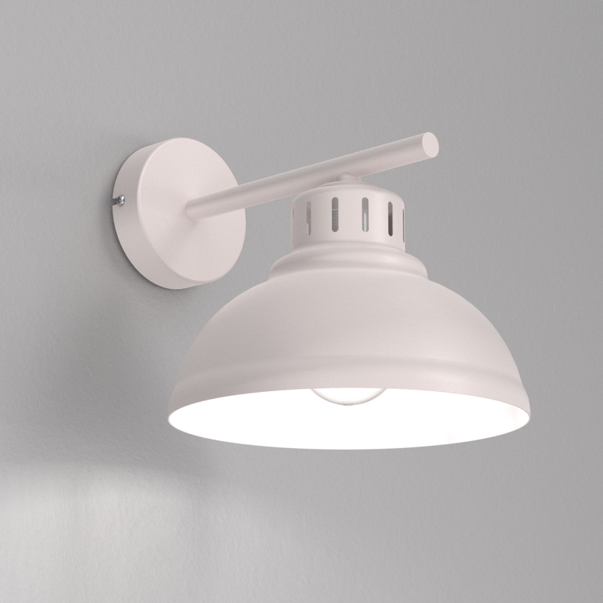 Aplique de pared SVEN 1xE27/15W/230V color crema