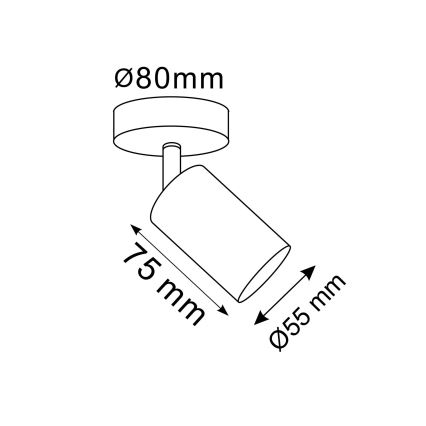 LED RGBW regulable, foco de pared orientable GOLDIE 1xGU10/4,8W/230V 3000K acabado dorado + mando a distancia