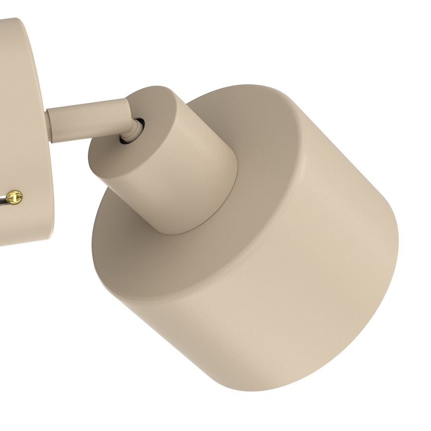 Aplique de pared tipo spot PARKLA 1xE27/15W/230V, beige