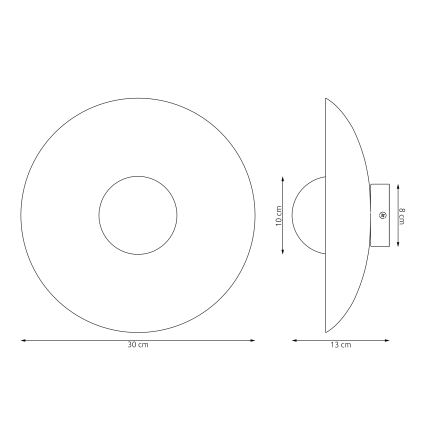 Aplique de pared VIBEZ 1xG9/8W/230V negro