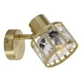 Aplique de pared ZAHARA 1xE27/10W/230V dorado