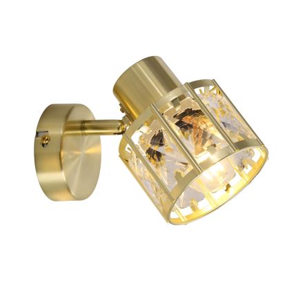 Aplique de pared ZAHARA 1xE27/10W/230V dorado