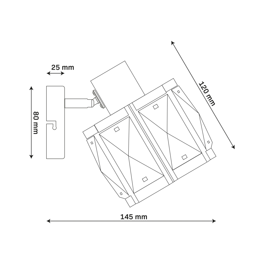 Aplique de pared ZAHARA 1xE27/10W/230V dorado