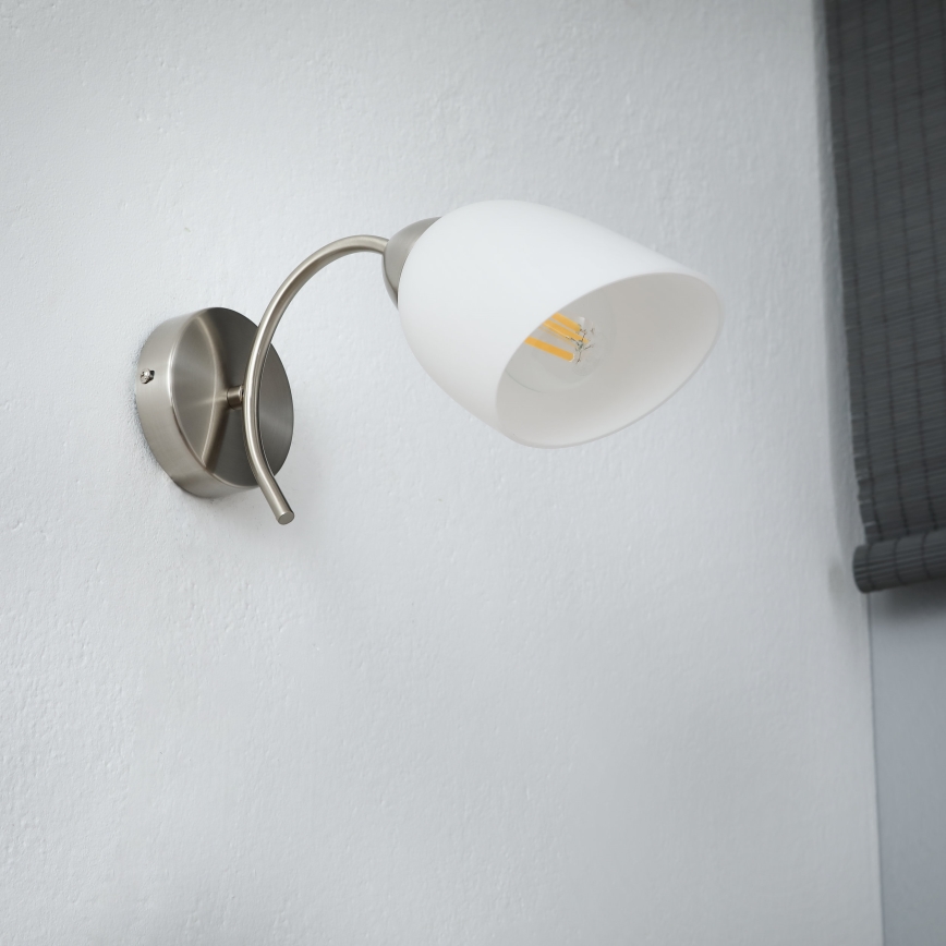 Aplique DONNA 1xE27/60W/230V níquel