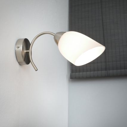 Aplique DONNA 1xE27/60W/230V níquel