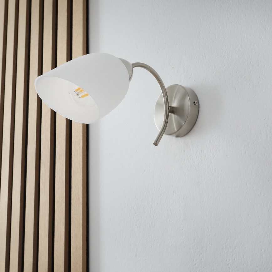 Aplique DONNA 1xE27/60W/230V níquel