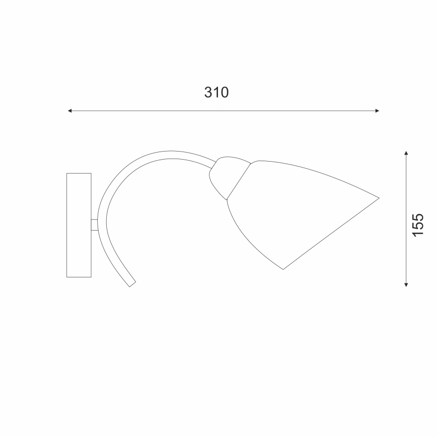 Aplique DONNA 1xE27/60W/230V níquel