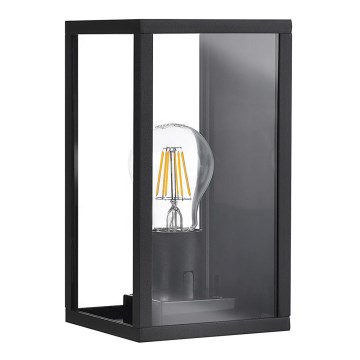 Aplique exterior MALMO 1xE27/15W/230V negro IP44