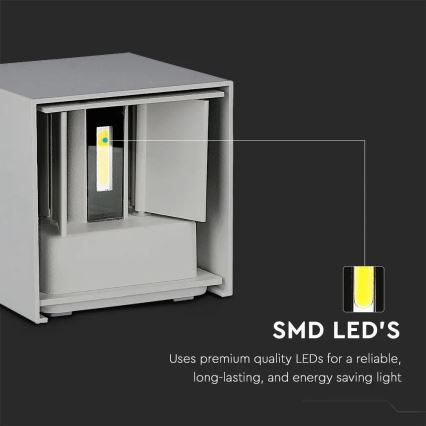 Aplique LED de exterior LED/11W/230V 3000K IP65 gris