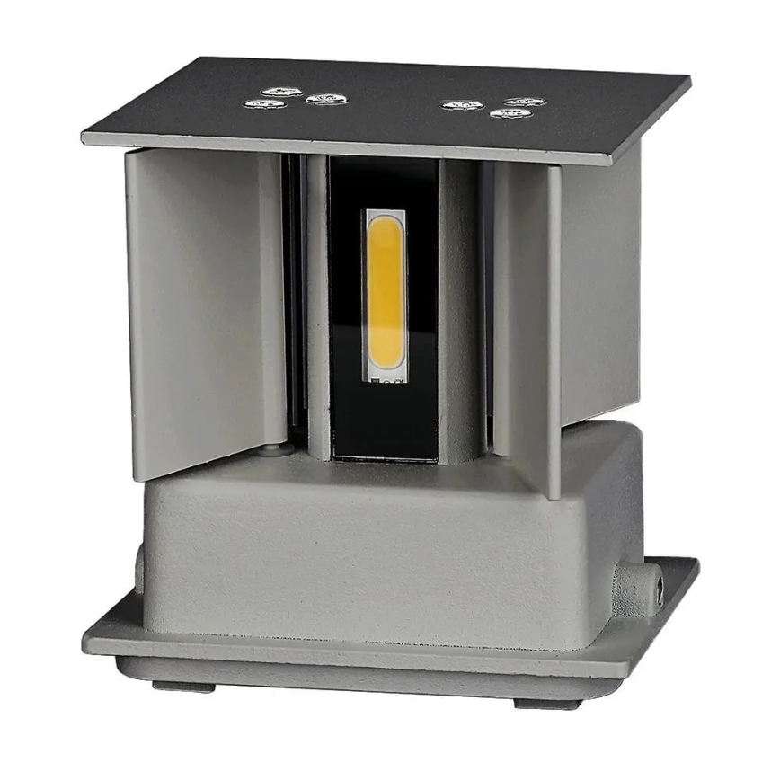 Aplique LED de exterior LED/11W/230V 3000K IP65 gris