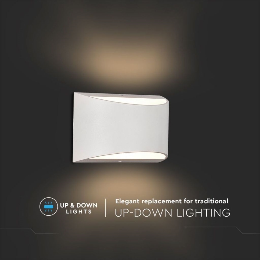 Aplique LED de exterior LED/9W/230V 4000K IP54 blanco