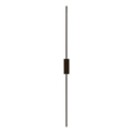 Aplique LED de pared AISHA 20W/230V 4000K 120 cm negro