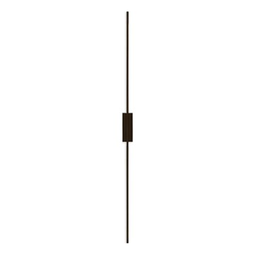 Aplique LED de pared AISHA 20W/230V 4000K 120 cm negro