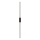 Aplique LED de pared AISHA 20W/230V 4000K 120 cm negro