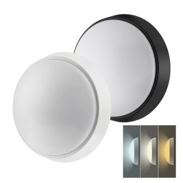 Aplique LED de pared exterior 2 en 1 LED/20W/230V 3000/4000/6500K IP65 Ø 22 cm