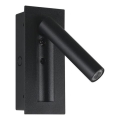 Aplique LED de pared orientable LED/2W/230V 3000K negro