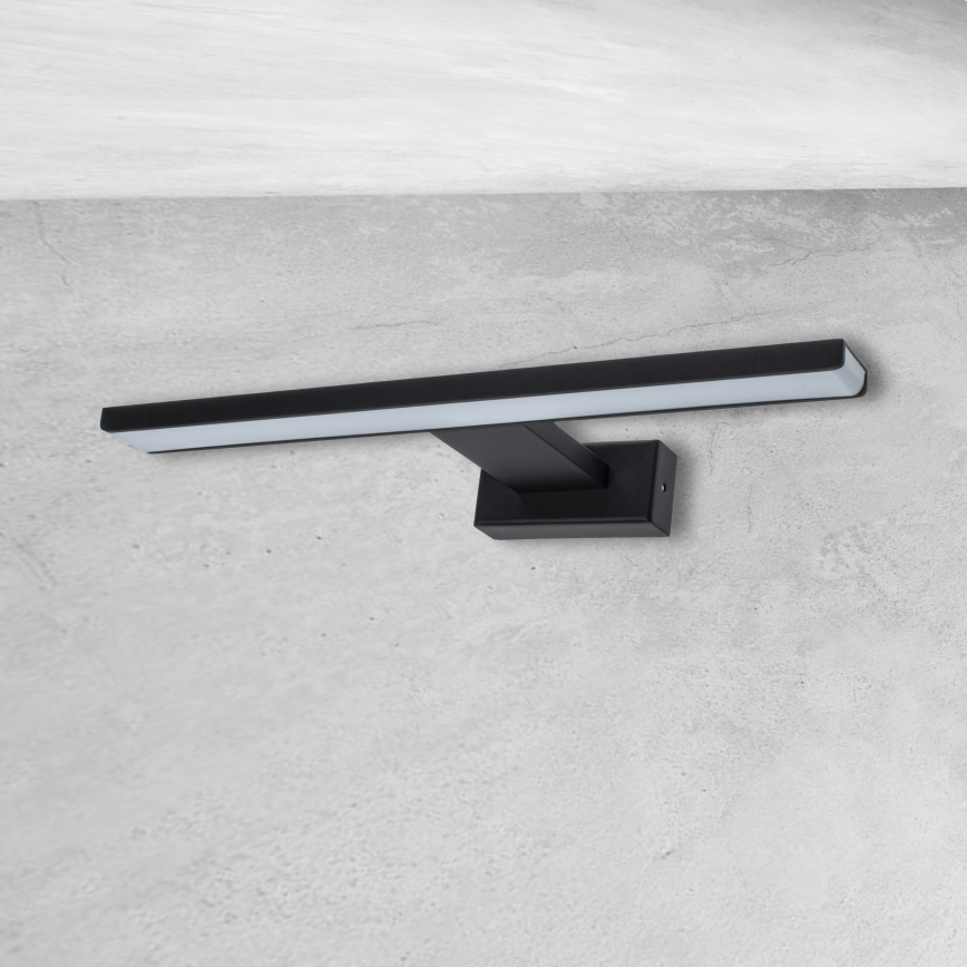 Aplique LED de pared para baño SHINE LED/7W/230V 30 cm IP44 negro