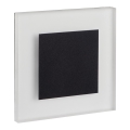 Aplique LED de pared para escalera APUS LED/0,8W/12V 3000K, con caja de montaje incluida