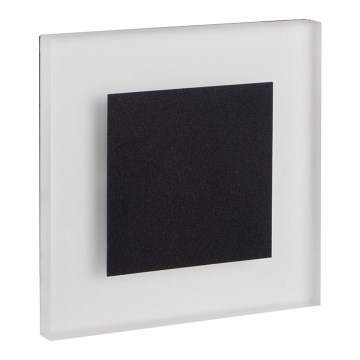 Aplique LED de pared para escalera APUS LED/0,8W/12V 3000K, con caja de montaje incluida