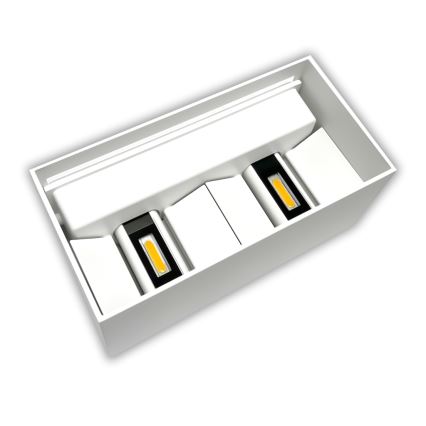 Aplique LED de pared para exterior 24W/230V 3000K IP65, blanco