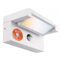 Aplique LED de pared para exterior con sensor de movimiento y de crepúsculo LED/25W/230V 3000/4000/6500K IP54 blanco
