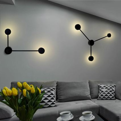 Aplique LED JOY 3xGX53/6W/230V negro