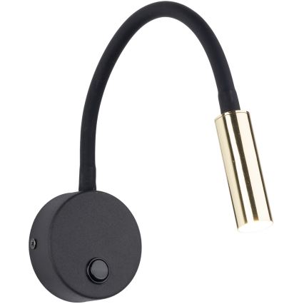 Aplique LED LAGOS 1xG9/3W/230V 4000K negro/dorado