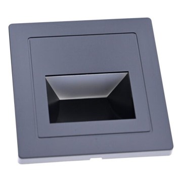 Aplique LED para escalera LED/3W/230V 3000K negro