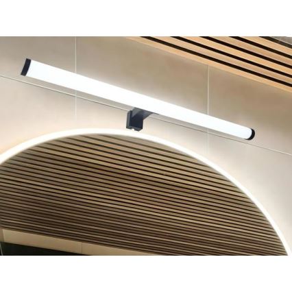 Aplique LED para espejo de baño 12W/230V 59,5 cm IP44 negro