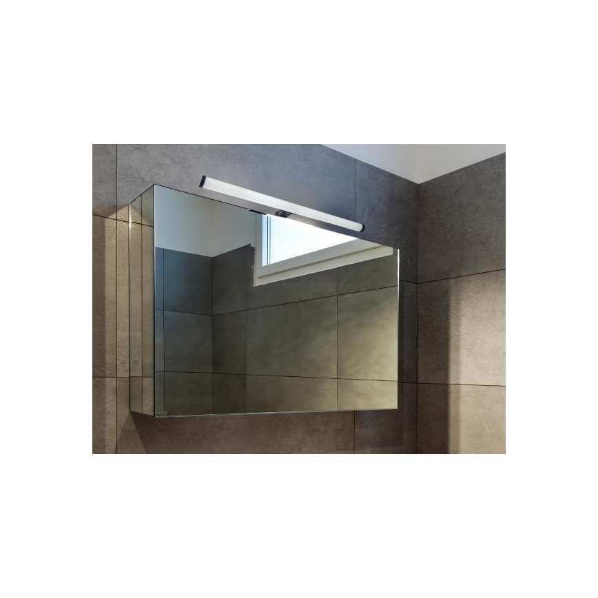 Aplique LED para espejo de baño 12W/230V 59,5 cm IP44 negro