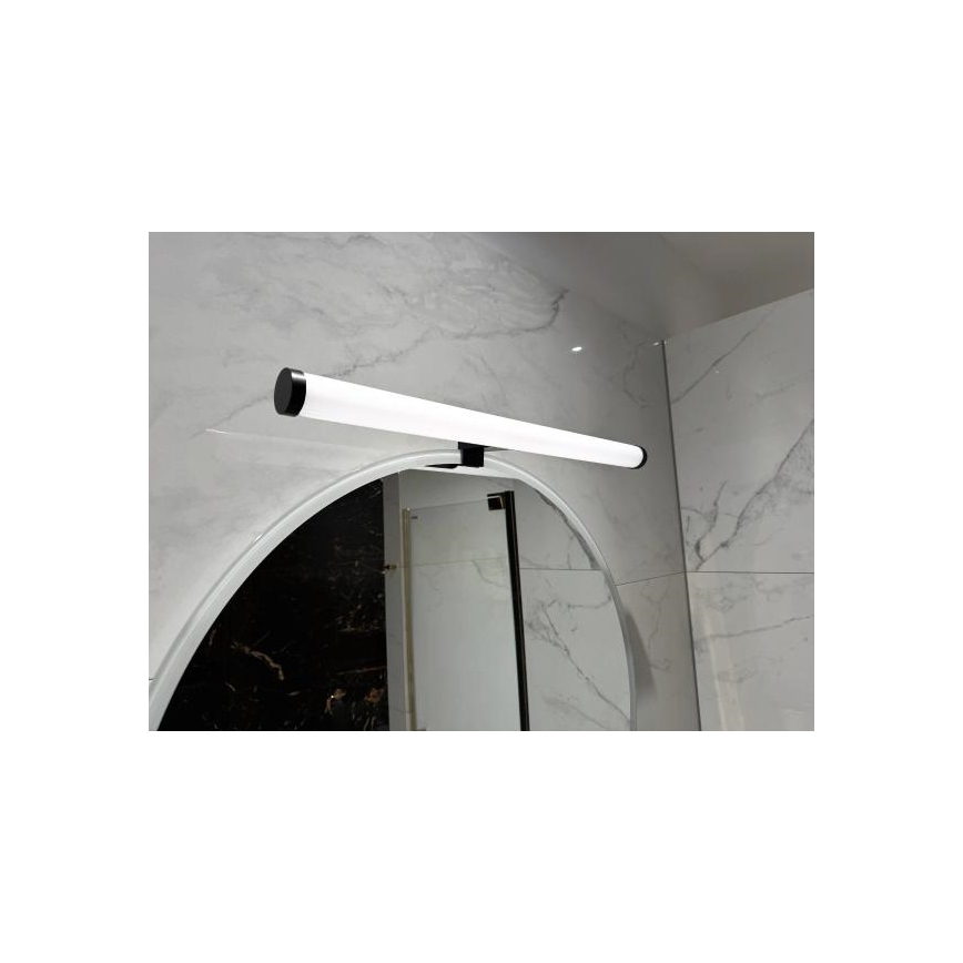 Aplique LED para espejo de baño 12W/230V 59,5 cm IP44 negro