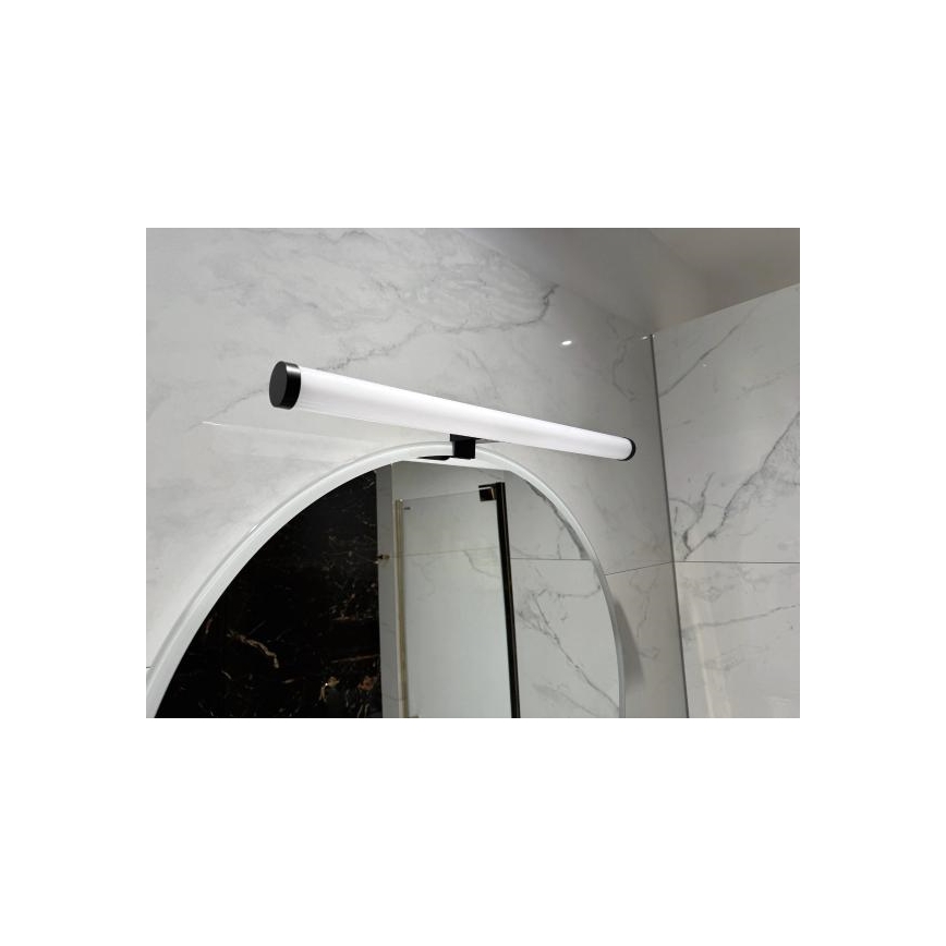 Aplique LED para espejo de baño 12W/230V 59,5 cm IP44 negro