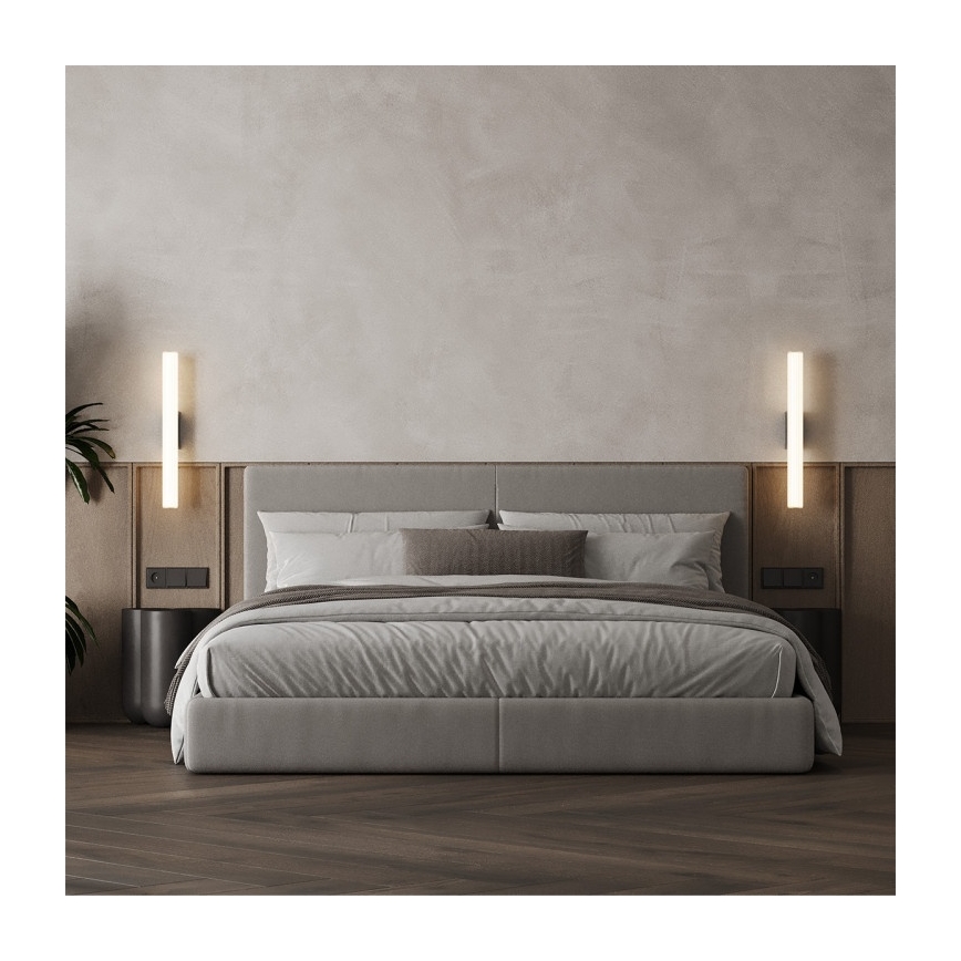 Iluminación LED para espejo de baño LINEA LED/12W/230V 3000/4000/6000K IP44 61 cm negra