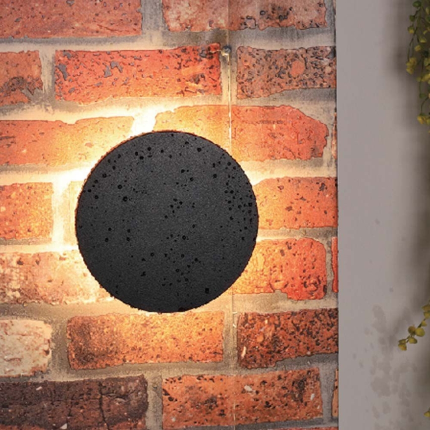 Aplique LED para exterior LED/12W/230V 3000K IP65 negro