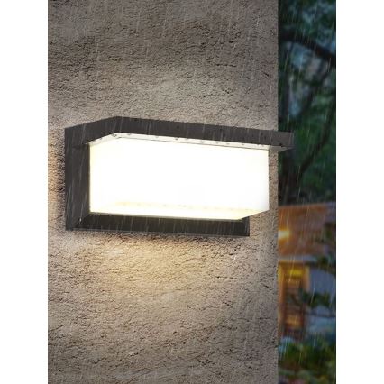 Aplique LED para exterior NEELY 1xE27/9W/230V 4000K IP54 antracita
